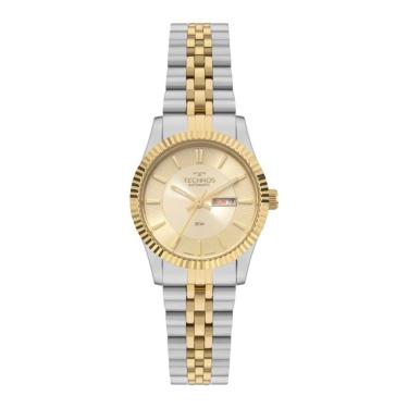 Imagem de Relógio Technos Feminino Ref: 6t51ab/1x Automático Bicolor