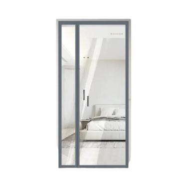 Imagem de Cortinas Magnéticas Transparentes De Malha Diamantada Em EVA Autoadesi