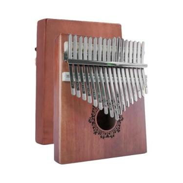 Imagem de Piano De Dedo Portátil De Madeira DOZZLY Com 17 Teclas Para Crianças E