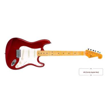 Imagem de Guitarra sx sst57 strato vintage 3 capt singles  car vinho