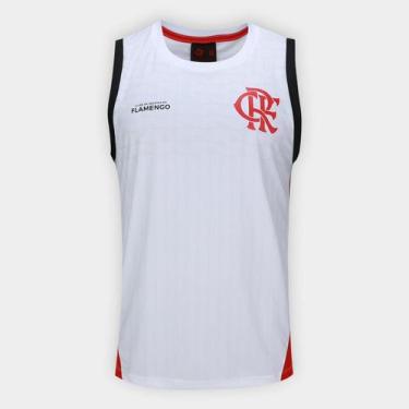Imagem de Regata Flamengo Masculina - Braziline, Branco, G