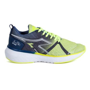 Imagem de Tênis Running Diadora Nettuno Amarelo Neon e Azul Masculino AMARELO NEON/AZUL/PRATA 44 Diadora-Masculino