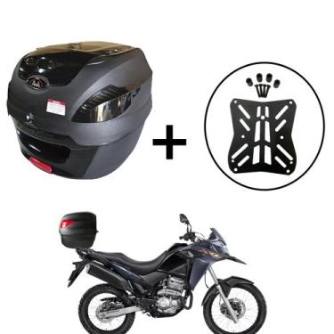 Imagem de Baú Bauleto 41 Litros Awa Pross + Bagageiro XRE 300 2010+, Black