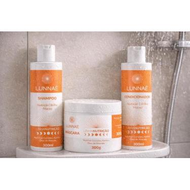 Imagem de Kit nutricao shampoo, condicionador e mascara - Lunnae Cosméticos