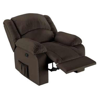 Imagem de Poltrona Do Papai Reclinável Pietra Zero Wall Fh9 Pu Marrom - Mpozenato