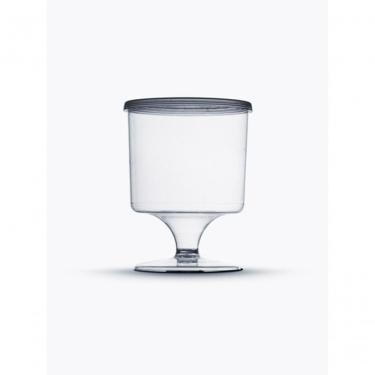 Imagem de Taça Descartável com Tampa Pit 150 para Bebidas Frias em Plástico com 40 Unidades Uso Festa Transparente Higipack