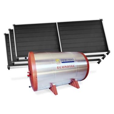 Imagem de Kit de Aquecimento Solar 3 Placas solares e Reservatório com capacidad