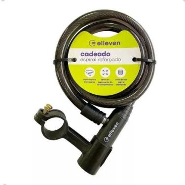Imagem de Cadeado Bike Espiral Elleven 1m x 12mm Grosso com Chave Suporte Bicicl