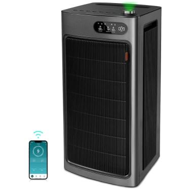 Imagem de Purificador de Ar para Ambientes até 637m² com Controle por APP e Filtro de Carbono Duplo que Remove 99% de Poeira, Pólen, Fumaça