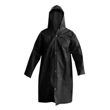 Imagem de Capa de Chuva em PVC Preta Tamanho GG Proteplus