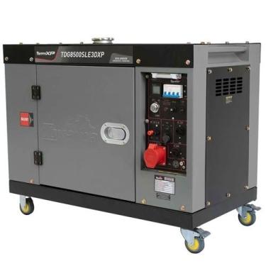 Imagem de Gerador Cabinado Diesel 13hp Trifasico 220v 7,5kva Apto para Painel At