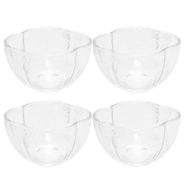 Imagem de Conjunto Jogo 4 Bowls Cumbucas Jogo de Sobremesa de Vidro Butterfly Wo