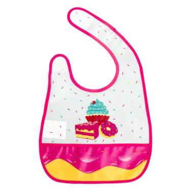 Imagem de Babador infantil impermeável pimpolho 25x31cm cores +6m, Doces