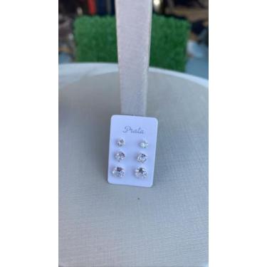 Imagem de Trio zircônia - Prata de Lei 925