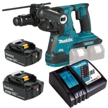 Imagem de Martelete Makita Rotativo 2 Baterias 18v 5ah Dhr281z Com Carregador Rá