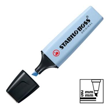 Imagem de Marca Texto Azul Nublado Tons Pastel 70-111 Stabilo Boss Original