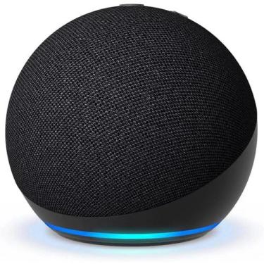 Imagem de Echo Dot 5ª Geração Preta Alexa Smart: Som Aprimorado e Automação Resi