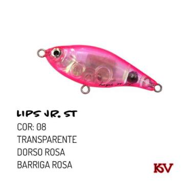 Imagem de Isca Lips Jr St Artificial da Kv Ótimo Stick 6,5cm P/ Robalo, 8