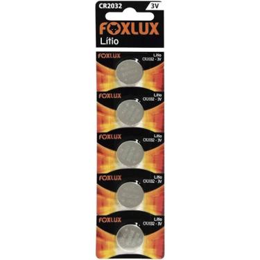 Imagem de Bateria de Lítio CR2032 3V Alta Performance Tecnologia Prata Foxlux 20MM