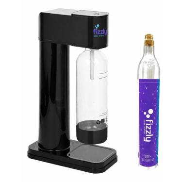 Imagem de Máquina Para Fazer Água Com Gás Gaseificar Água Fizzly Easy, Preto