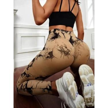 Imagem de Leggings De Yoga E Fitness Para Mulheres Com Cintura Alta E Controle D