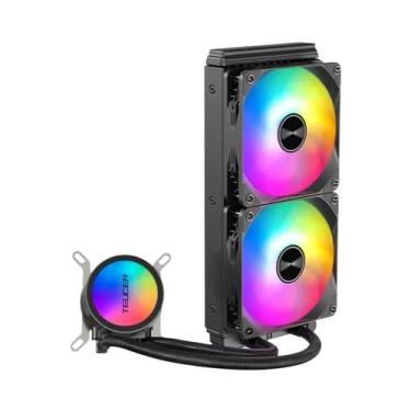 Imagem de Cooler De CPU Com Resfriamento a Água RGB 240mm TEUCER AF-240, Radiado