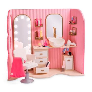 Imagem de Brinquedo Salão de Beleza Our Generation para Bonecas com Acessórios Plástico Candide