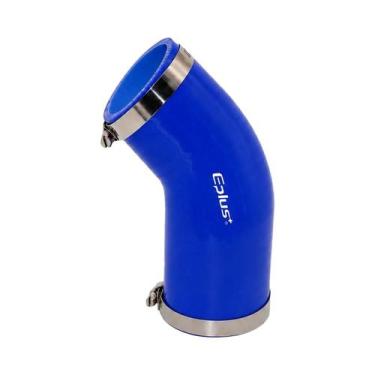 Imagem de Adaptador De Mangueira Redutora De Silicone Azul 45 Graus Universal Pa