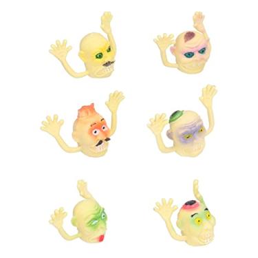 Imagem de Mini fantoches de dedo, brincadeira de contar histórias, fantoches de dedo de monstros de halloween realistas requintados para festa infantil presente