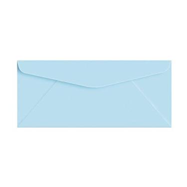 Imagem de Envelopes de cores pastel #10 (4,7 cm x 23,9 cm) - 50 envelopes por pacote, Azul
