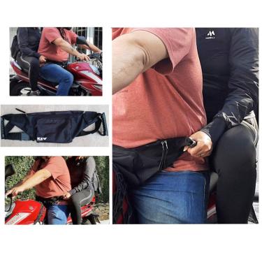 Imagem de Pochete PQP: Alça de Apoio para Segurança do Garupa de Moto - Fabricação Nacional
