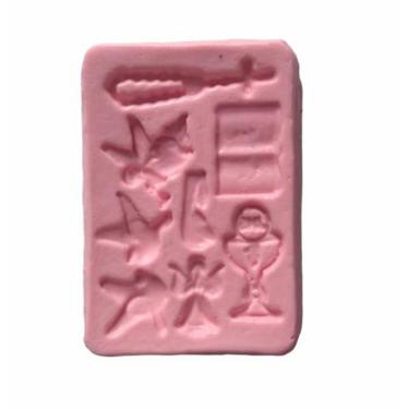 Imagem de Molde De Silicone Batizado, Terço, Anjos, Bíblia