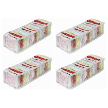 Imagem de 4 Organizadores de Gaveta Transparente