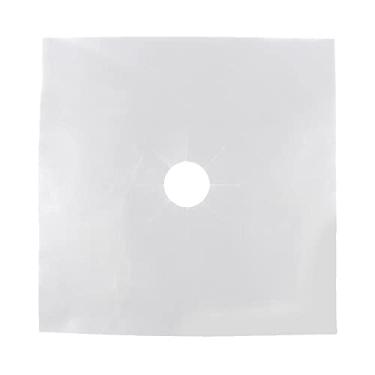 Imagem de Tapete protetor de fog?o a g¨¢s,6 pe?as de fibra de vidro reutiliz¨¢vel protetor de fog?o a g¨¢s tampa do forro almofada limpa, reutiliz¨¢vel, antiaderente, forros de limpeza r¨¢pida(Silver), Proteto