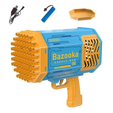 Imagem de Qingang Máquina de Bolhas Lançador de Bolhas Foguetes, 69 Buracos, Entreter Crianças, Festas Infantis