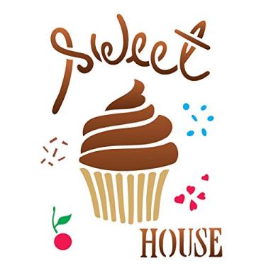 Imagem de Stencil de Acetato para Pintura OPA 15X20 2238 Doces Sweet House