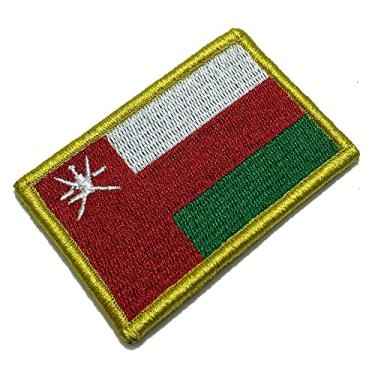 Imagem de BP0219V01 Bandeira Omã Patch Bordado Fecho Contato