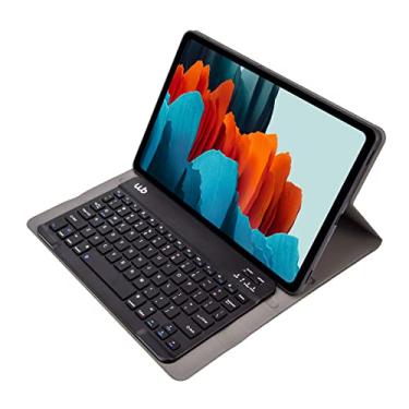 Imagem de WB Capa com Teclado Para Tablet Samsung Galaxy Tab S7 11" Polegadas Couro Preto com duração de até 35 horas de bateria