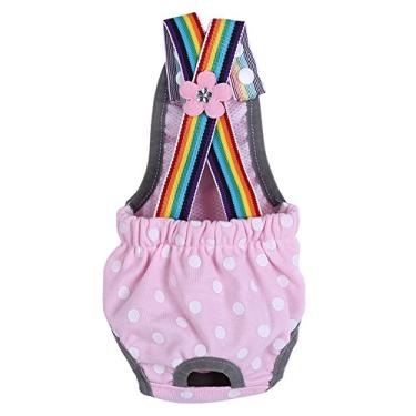 Imagem de Zerodis 6 fraldas de cachorro de tamanho diferente, suspensório menstrual com design fisiológico sanitário, cor rosa, etiqueta -íris, fralda de cachorro