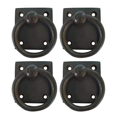 Imagem de Anel quadrado traseiro puxa armário armário armário armário armário armário armação por Nesha pacote com 4