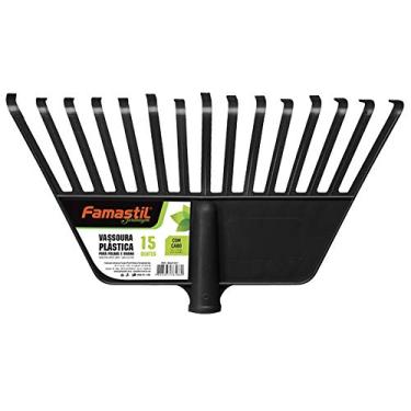 Imagem de Vassoura Plast Preta 15D C/Cabo