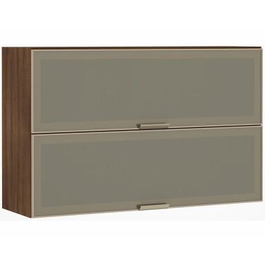 Imagem de Armário Aéreo 120cm 2 Portas Inox Com Bronze Dourado