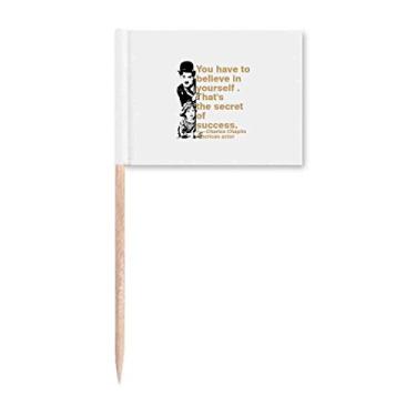 Imagem de Chaplin Believes Actors Art Deco Presente Fashion Palito de Dentes Marcadores Decoração de Festa