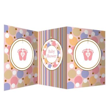 Imagem de (Pink) - Creative Converting 190579 Tiny Toes Pink Centrepiece