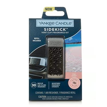 Imagem de Yankee Candle Kit de fragrâncias Sidekick com clipe de ventilação de areia rosa XO frasco de carro