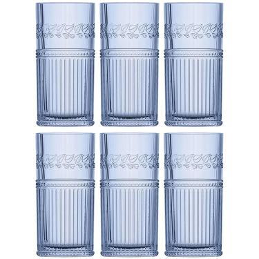 Imagem de Conjunto de Copos Altos L'Hermitage Republic Azul 360 ml - 6 Peças