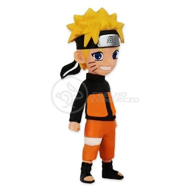 Totem Pequeno Boneco Naruto Sasuke Uchiha 7cm + Base