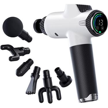 Imagem de Fusion Black Pro Pistola de massagem de tecidos profundos para atletas – Massageador muscular de percussão para alívio da dor e relaxamento – Massageador corporal quiroprático