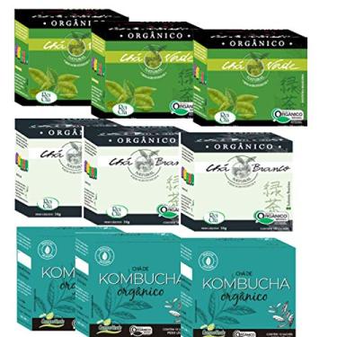Imagem de Kit 3cx Kombucha 3cx Chá Verde 3cx Chá Branco 100% Orgânicos Campo Verde