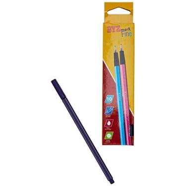 Imagem de Caneta Hidrográfica, Bismark, BU0102S535, Extra fina, 10 unidades, Lilás Escuro